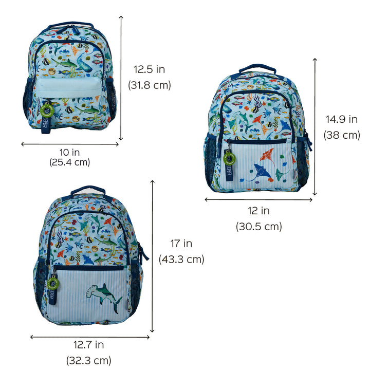 Emerald Cove Theme Water-Resistant Kids Everyday Backpack