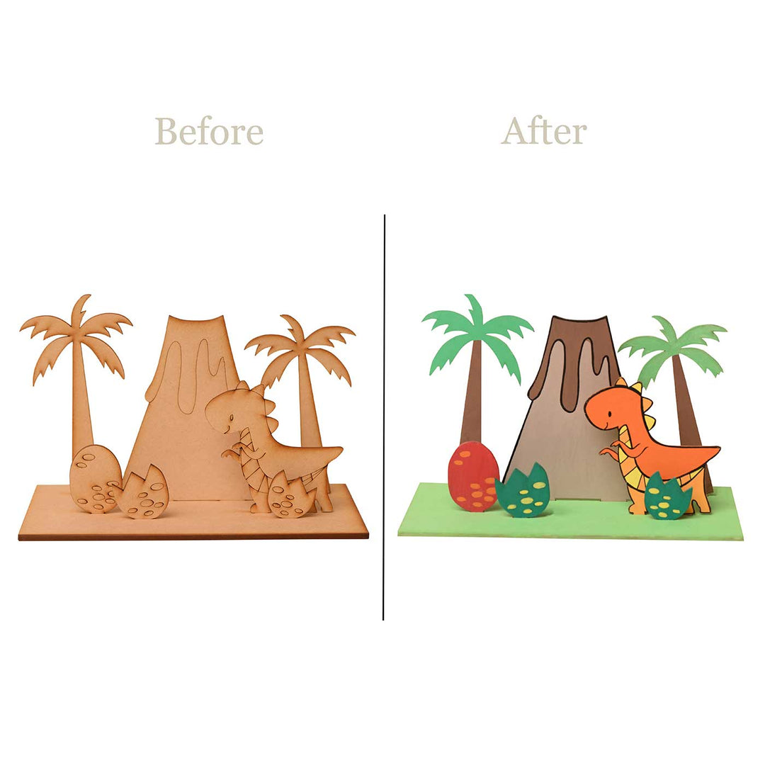 Handmade Dinosaur Adventure Craft DIY Kit | Set of 14