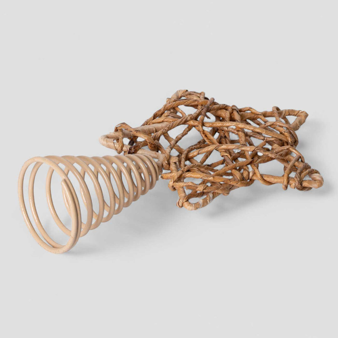 Handmade Banana Rope Twinkle Star Christmas Tree Topper