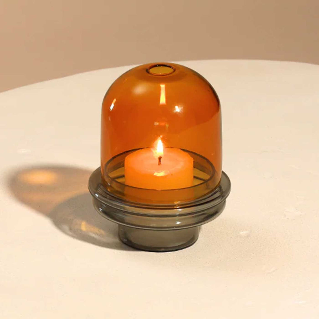 Durable Dome Shaped Glass Candle Holder