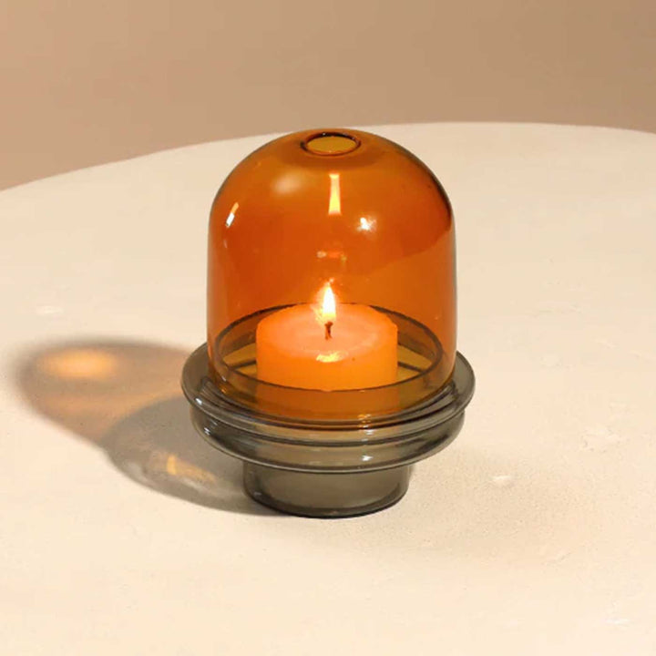 Durable Dome Shaped Glass Candle Holder