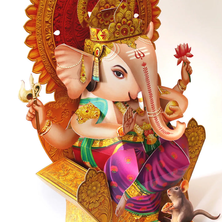 Ready To Make Ganesha Idol Paper Diy Kit | 13 Inces