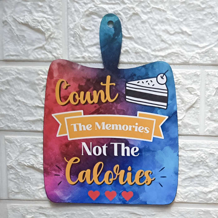 Handmade Decoupage Count The Memories MDF Wood Decorative Plaque
