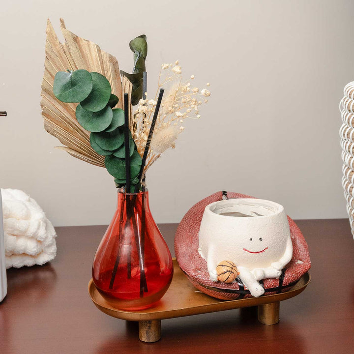 Terra Bloom Garden Ceramic & Glass Reed Diffuser With Dried Flowers