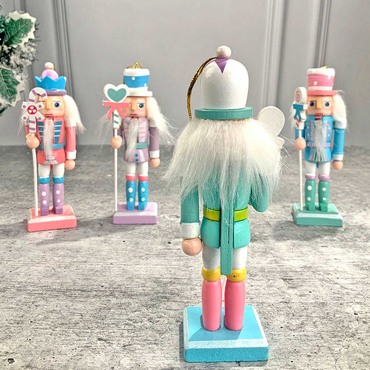 Candy Themed Nutcrackers Wooden Decor For Christmas Table Decoration | Set Of 4