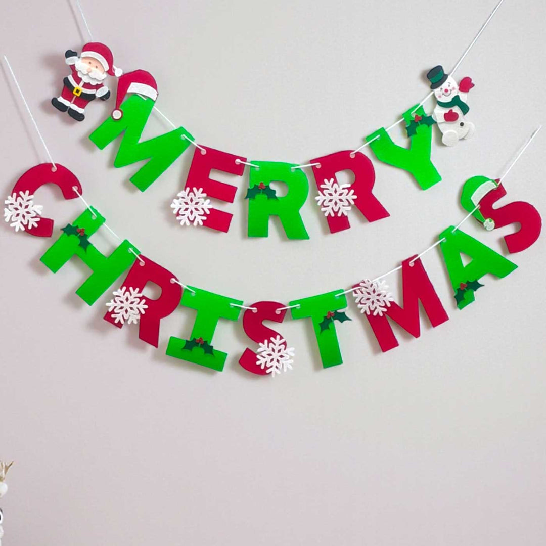 Handmade Christmas Blessings Felt Bunting