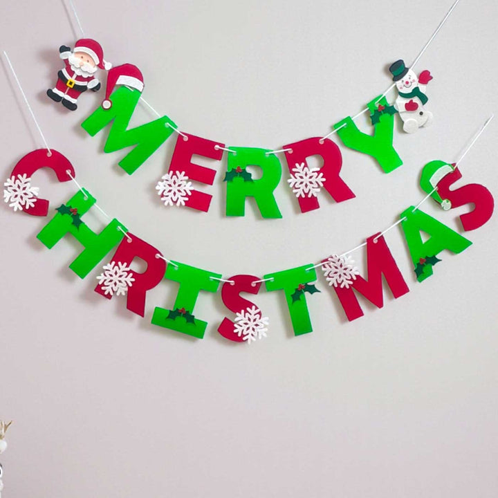 Handmade Christmas Blessings Felt Bunting