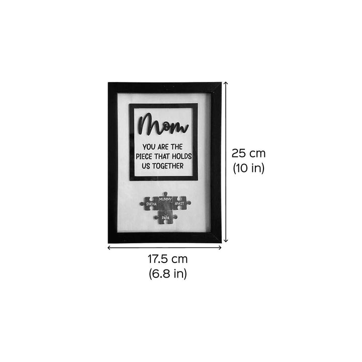 Personalized Handmade Puzzle Theme MDF Wood Decorative Plaque For Mothers