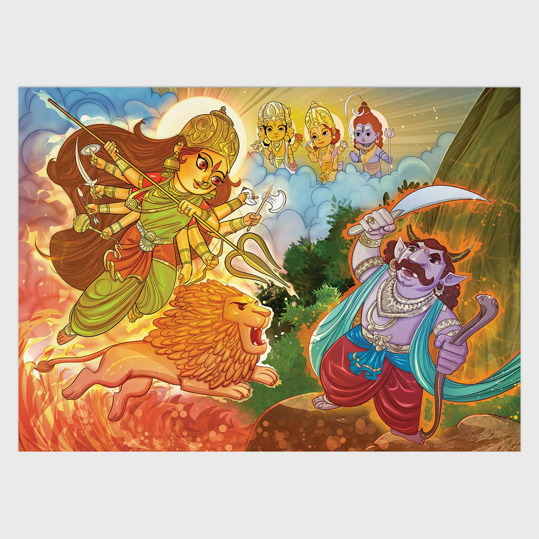 Durga | The Powerhouse Mythology Puzzle | 54 Pieces