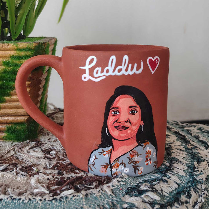 Photo Personalized Hand-Painted Terracotta Mug