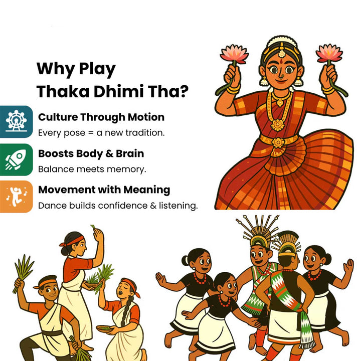 Thaka Dhimi Tha | Dance Movement Cards for Kids | 2–6 Years