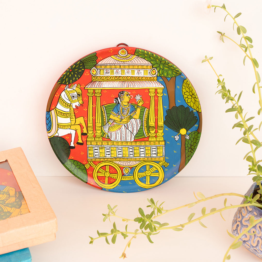 Handcrafted Cherial Art Wooden Wall Plate