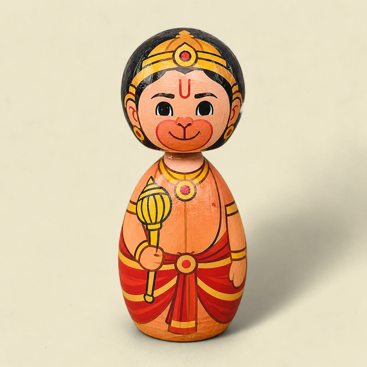 "Hanuman" Themed Wooden Doll For Golu/Festive Decor