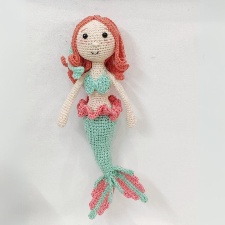Handmade Crochet Mermaid Toy for Kids