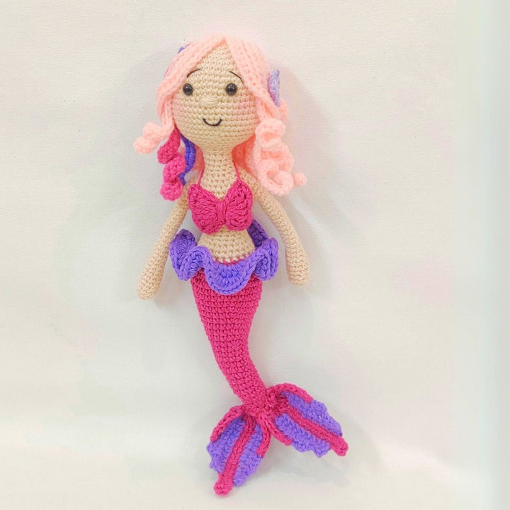 Handmade Crochet Mermaid Toy for Kids