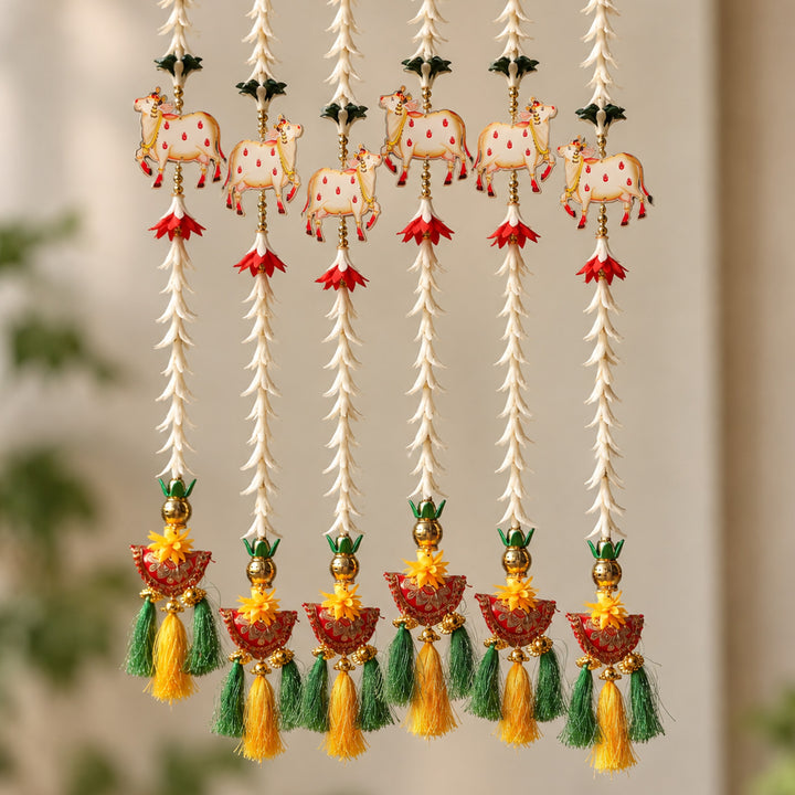 Handmade Rajnigandha Pichwai Hanging