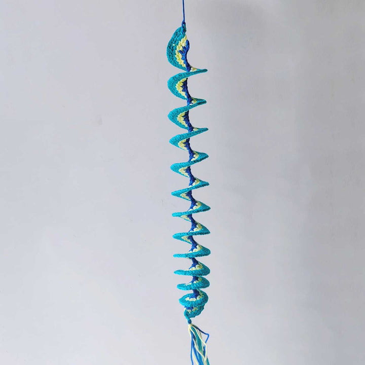 Handmade Spiral Crochet Cotton Hanging For Christmas Wall Decoration