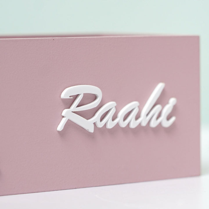 Personalized Wooden Princess Themed Stationery Organizer For Kids
