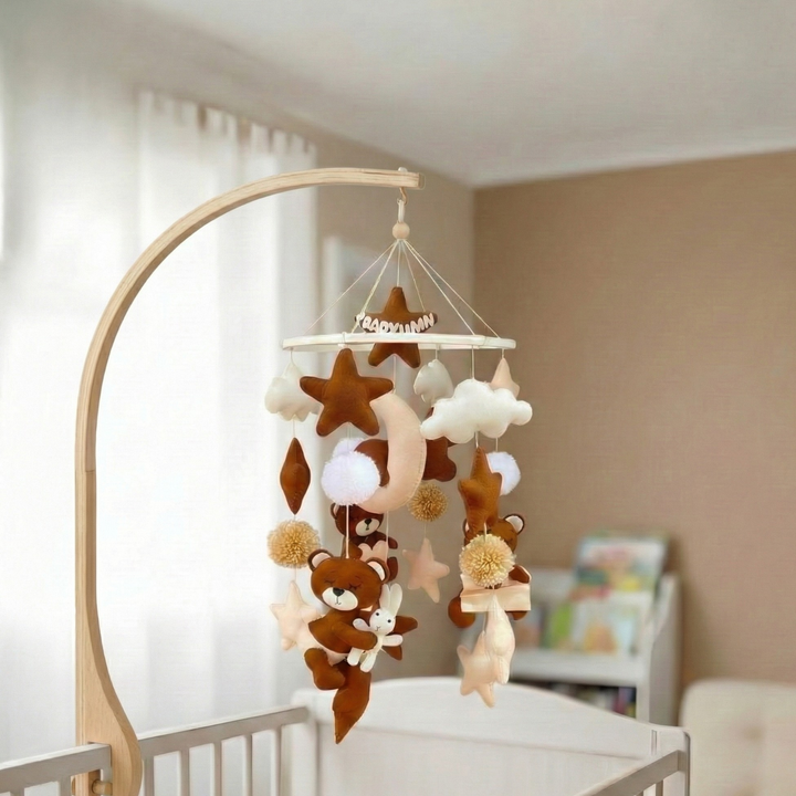 Personalised Kid's Teddy Themed Crib and Cot Mobile