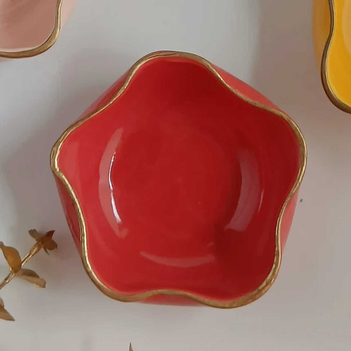 Handmade Twinkle Tara Bowl Shape Ceramic Tealight Holder