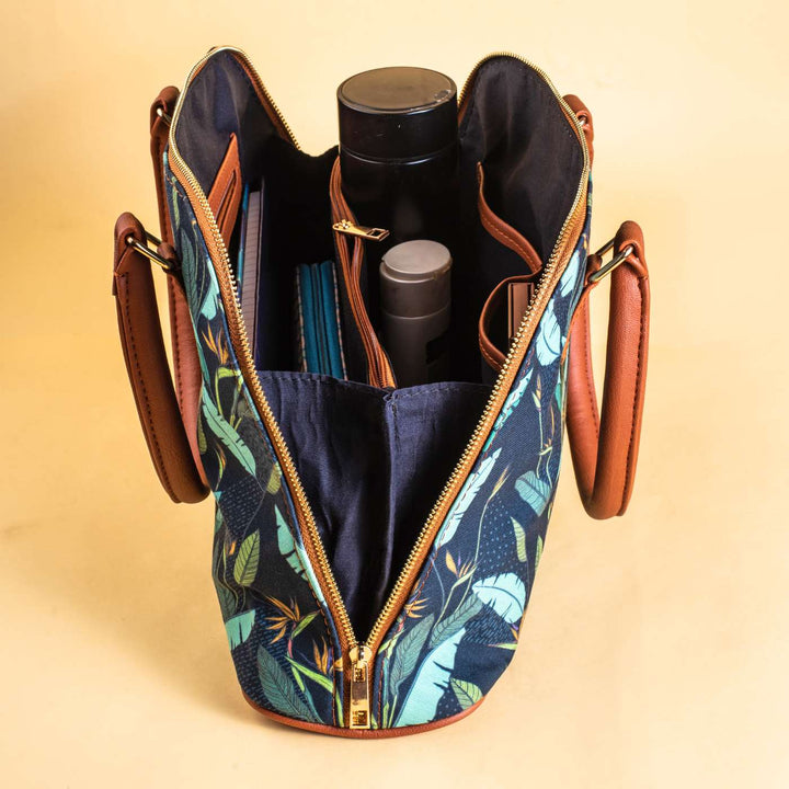 Birds of Paradise Vegan Leather Handbag