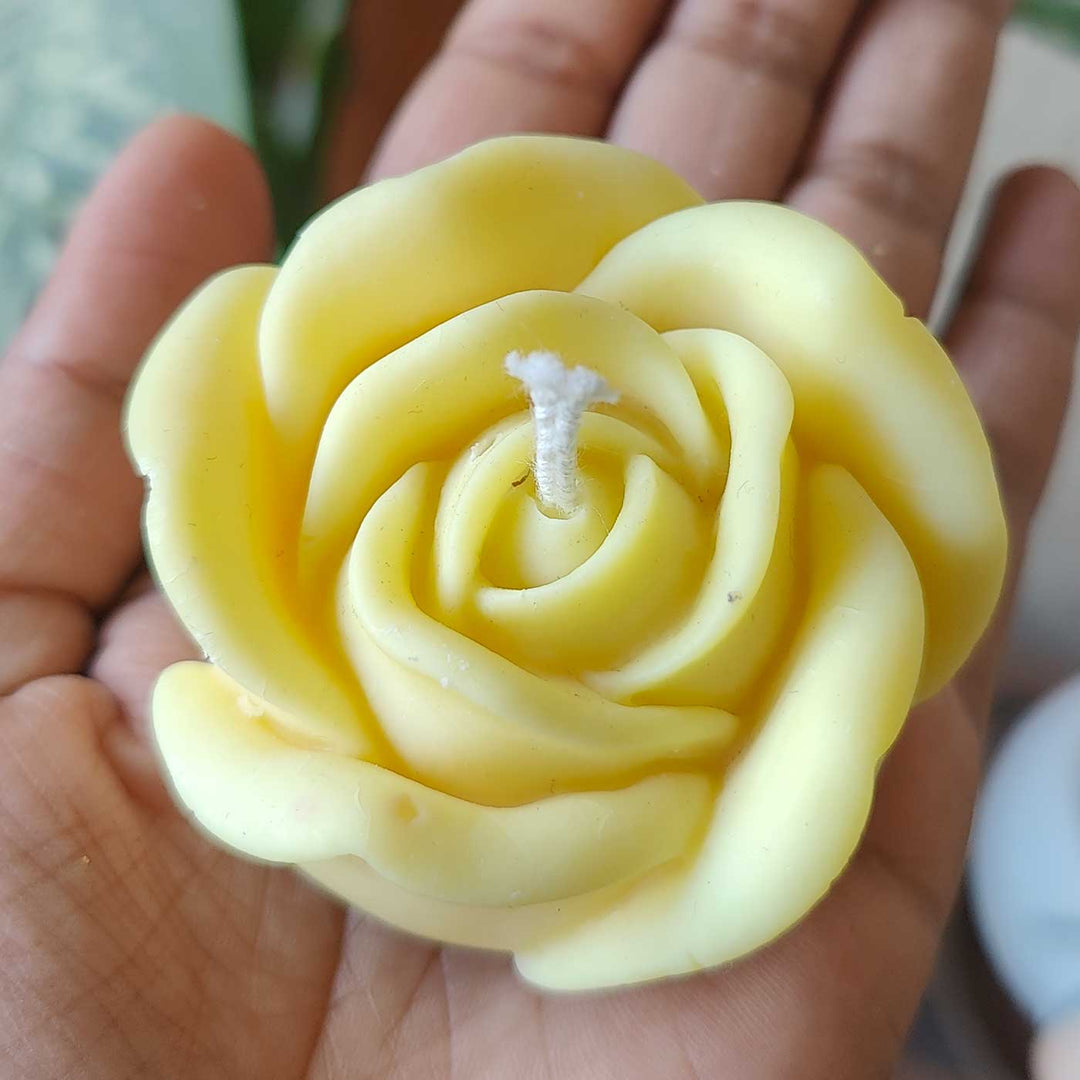 Handmade Rose Theme Soy Wax Candle
