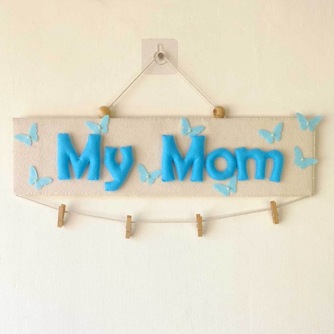 Photo Personalized Handmade Mom Theme Felt Decorative Plaque