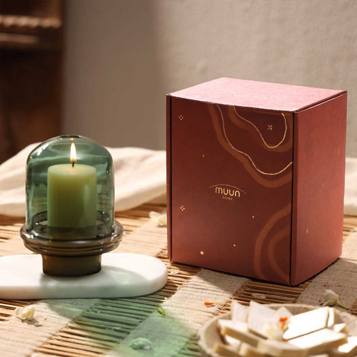 Durable Dome Shaped Glass Candle Holder