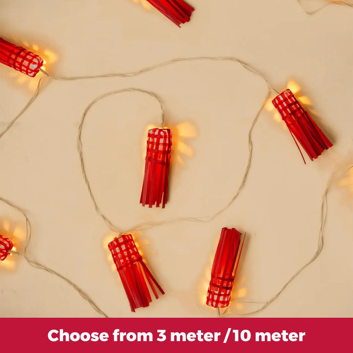 Frill Eco-Friendly Handmade Woven Bamboo LED Fairy Light