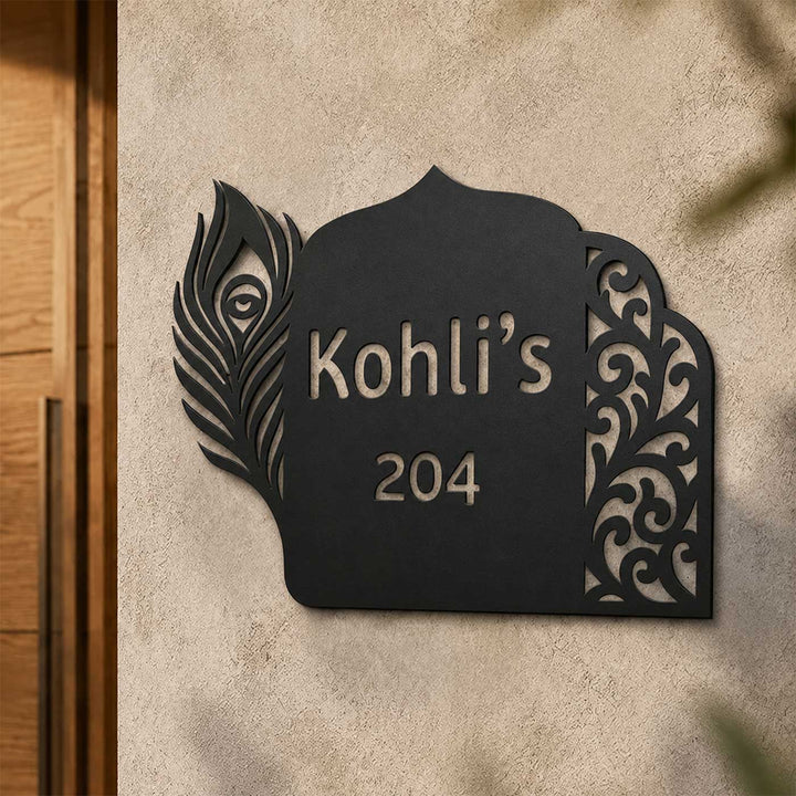 "Royal Heritage" Personalized Weatherproof Stainless Steel Name Plate For Home