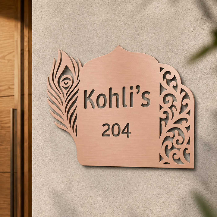 "Royal Heritage" Personalized Weatherproof Stainless Steel Name Plate For Home