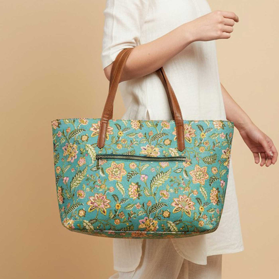 Parkota Hand Block Printed Everyday Tote Bag