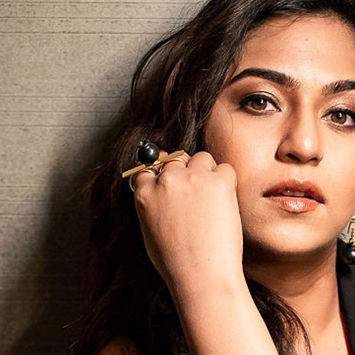 Minimal Handmade Traditional Pot Brass Ring | 22K Gold Plated