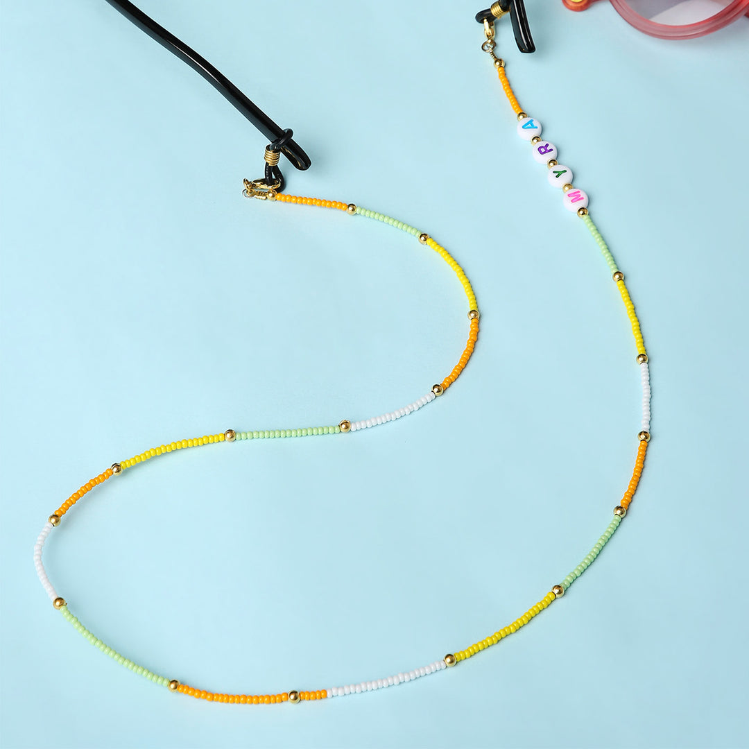 Personalized Beaded Multicolor Spectacle/Eye Glass Chain For Kids