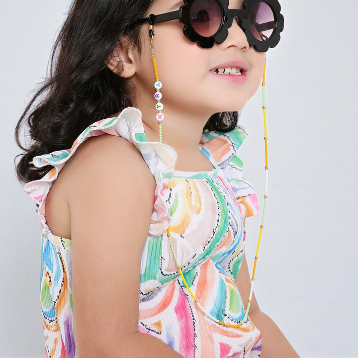 Personalized Beaded Multicolor Spectacle/Eye Glass Chain For Kids