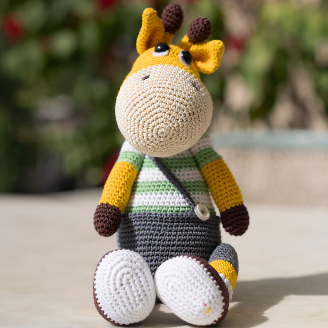 Handmade Crochet Giraffe Toy For Kids