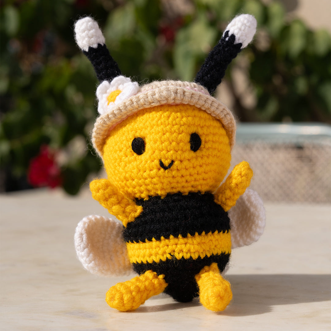 Handmade Crochet Bee Toy For Kids