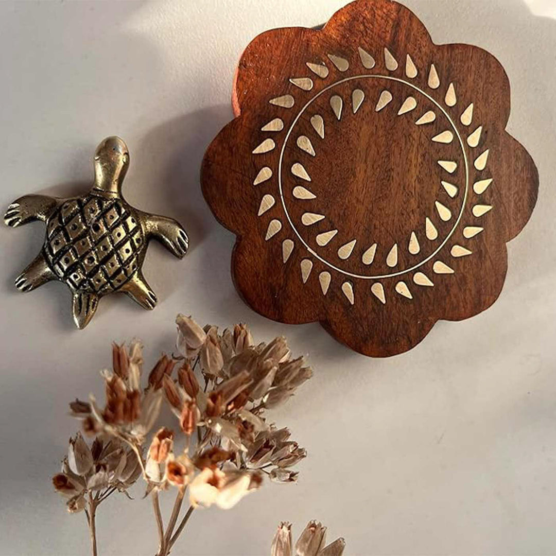 Handmade Tortoise Design Brass Incense Stick Holder
