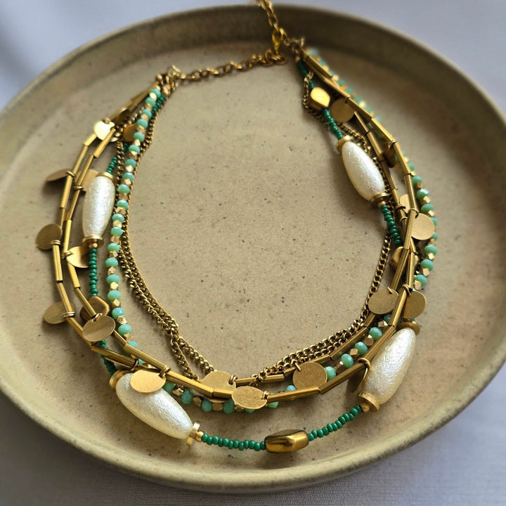 Handmade Aarya Design Brass Necklace
