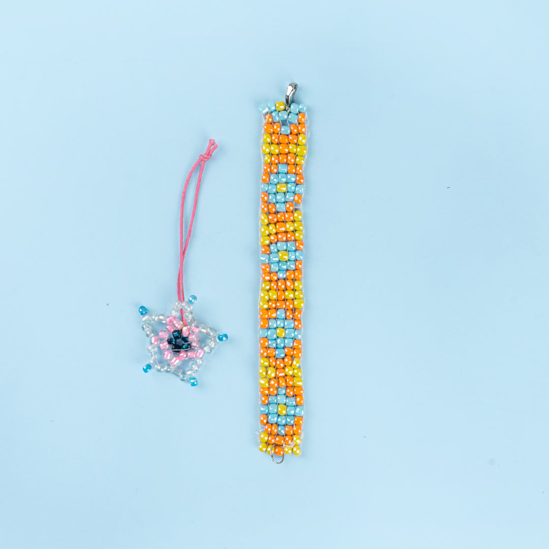 Artsy Bead Jewelry Making DIY Kit with Wooden Loom