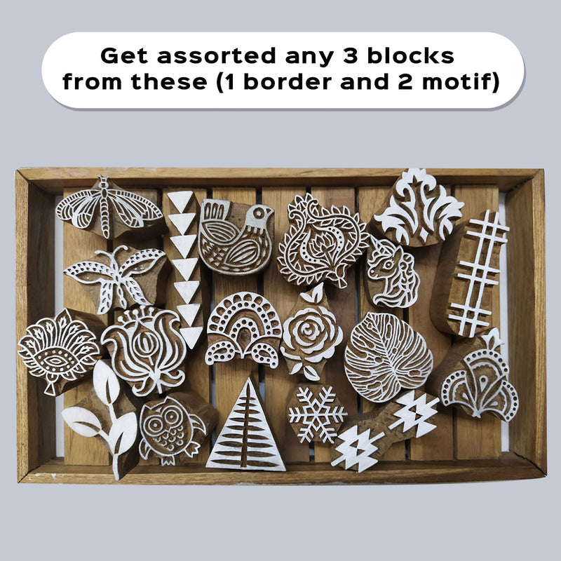 Artsy Block Printing DIY Kit with Tote Bag Zwende