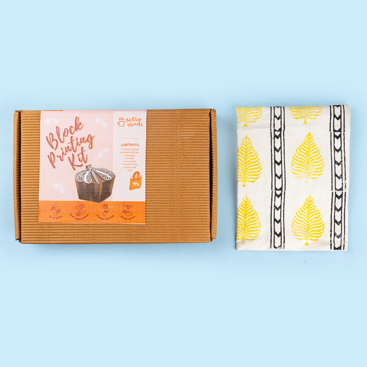 Artsy Block Printing DIY Kit with Tote Bag