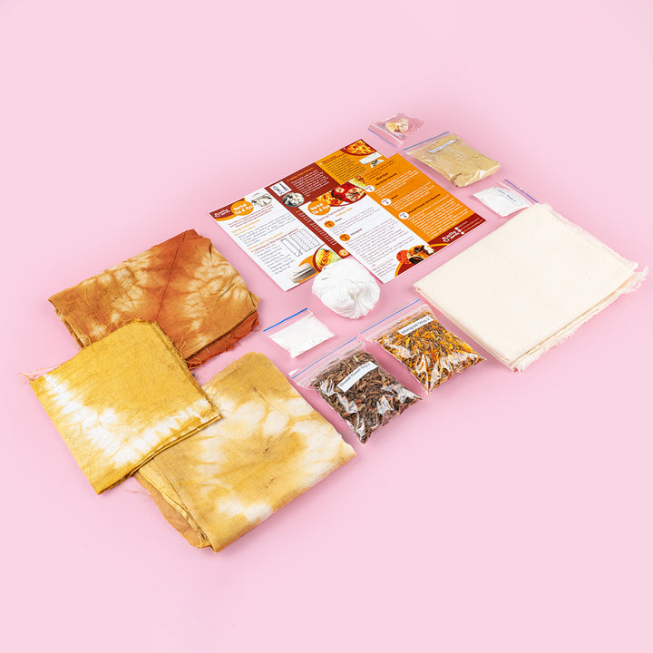 Traditional Herbal Tie & Dye DIY KIt with Fabric - Zwende