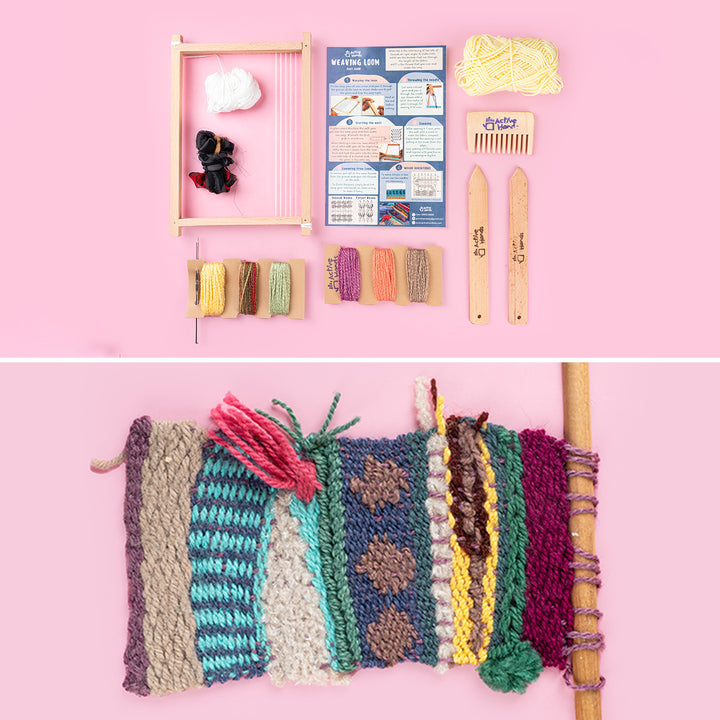 Therapeutic Weaving DIY Kit with Wooden Frame