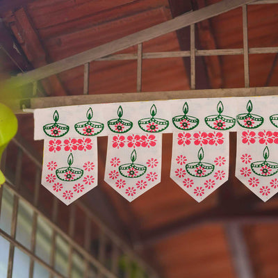 Toran Block Printing DIY Kit I Door Bunting for Festive Season