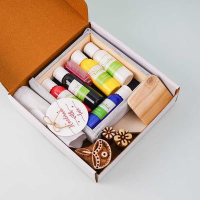 Toran Block Printing DIY Kit I Door Bunting for Festive Season