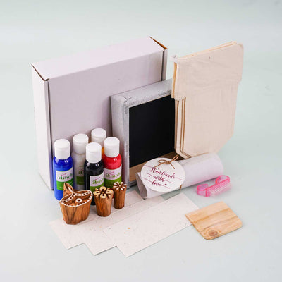 Toran Block Printing DIY Kit I Door Bunting for Festive Season