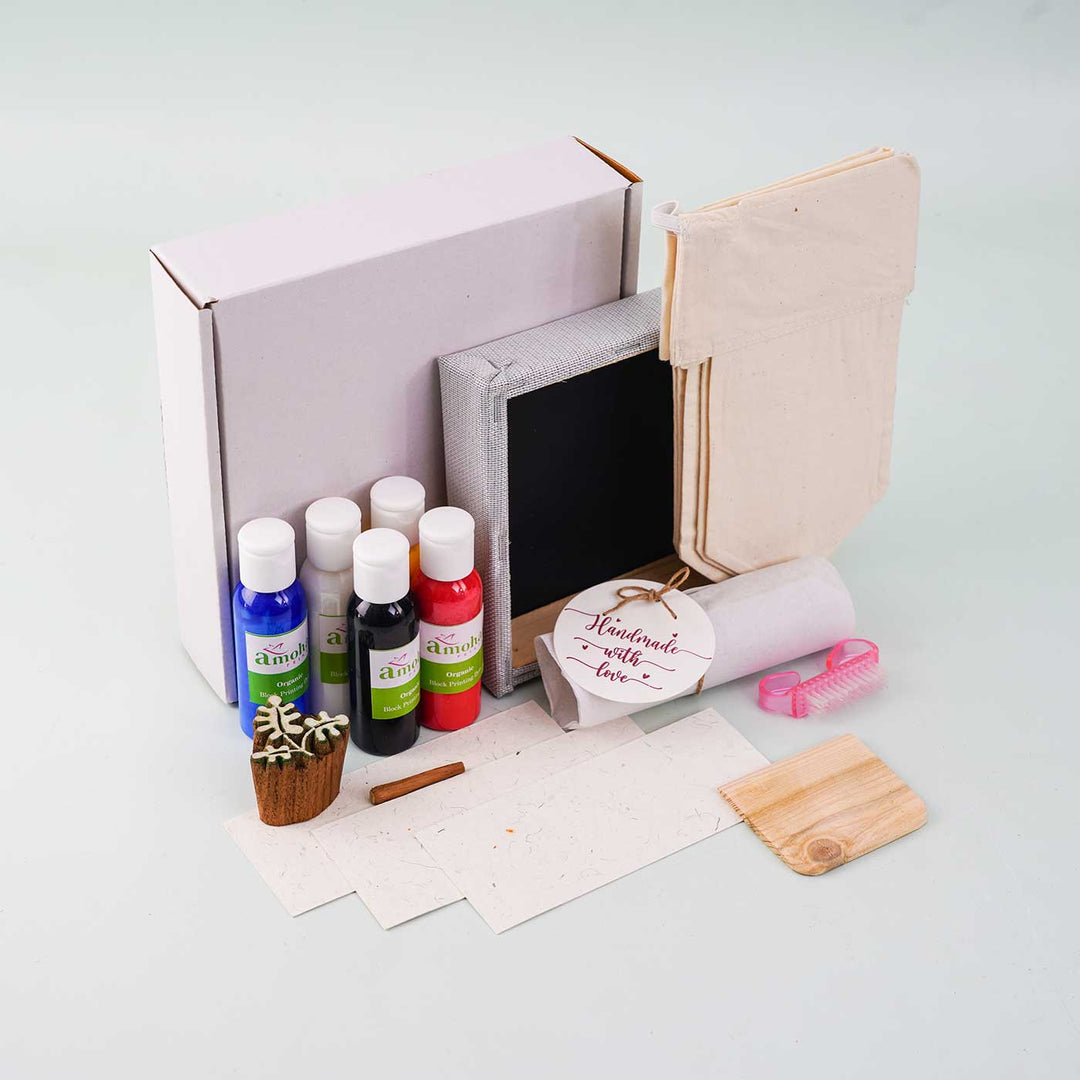 Toran Block Printing DIY Kit I Door Bunting for Festive Season - Zwende