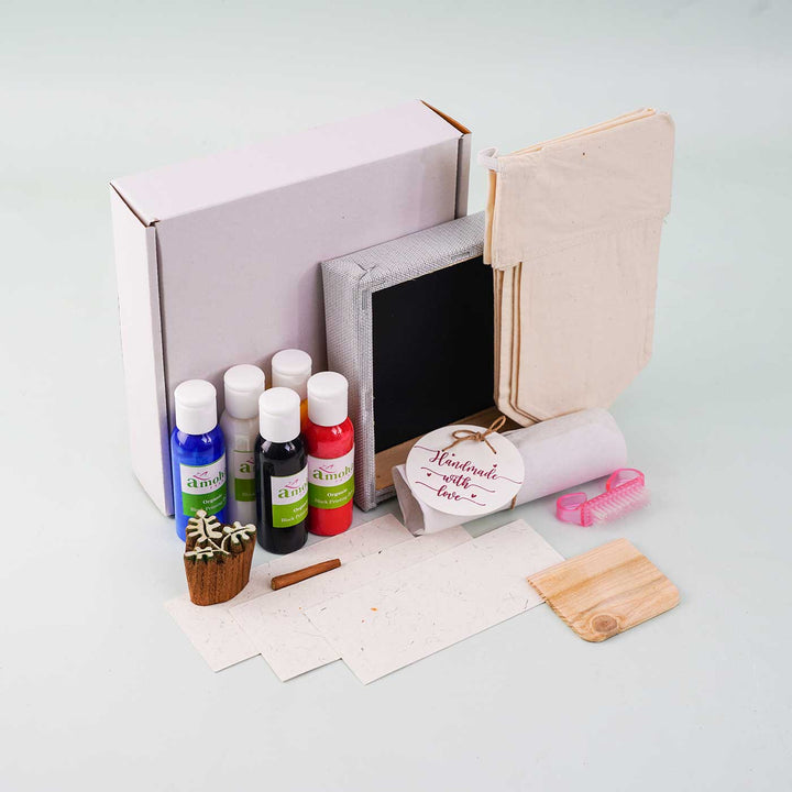 Toran Block Printing DIY Kit I Door Bunting for Festive Season - Zwende