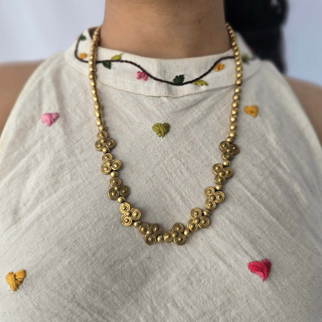 Handmade Ananya Brass Necklace